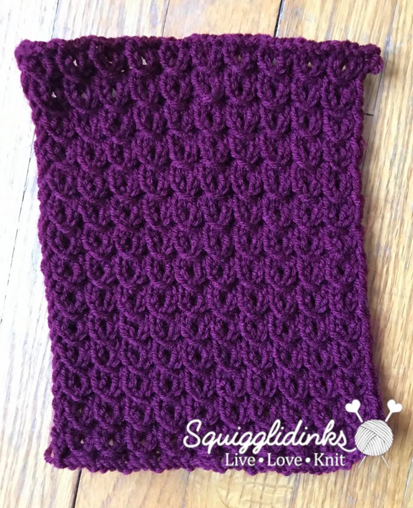 Mock Cable Dishcloth