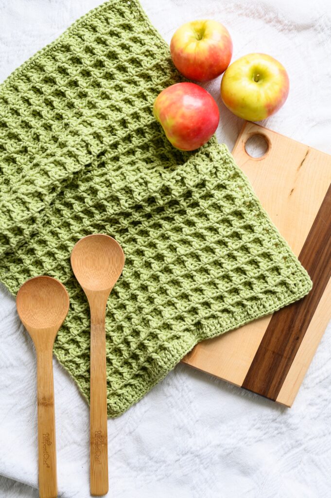 Farmhouse Striped Kitchen Towel - Free Crochet Towel Pattern - A Crocheted  Simplicity