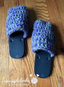 Crochet Flip Flop Slippers – Squigglidinks