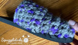 Knit slippers with cheap flip flop sole