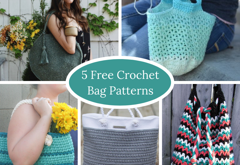 5 Free Crochet Bag Patterns – Squigglidinks