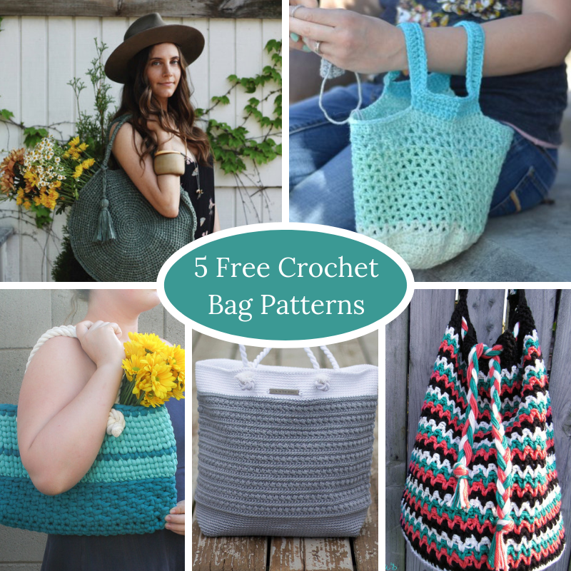 5 Free Crochet Bag Patterns – Squigglidinks