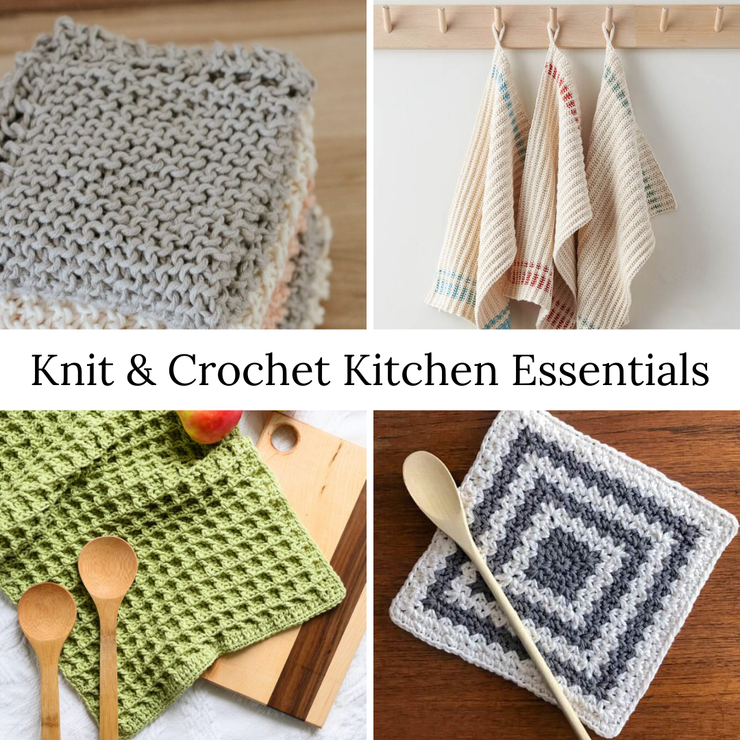 Farmhouse Striped Kitchen Towel - Free Crochet Towel Pattern - A Crocheted  Simplicity